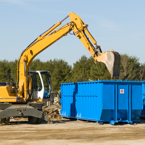 what size residential dumpster rentals are available in Oakland MS